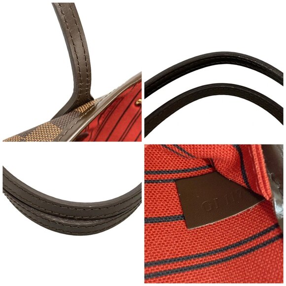 Auth LOUIS VUITTON Neverfull MM Ebene Damier Tote Bag - Picture 13 of 14